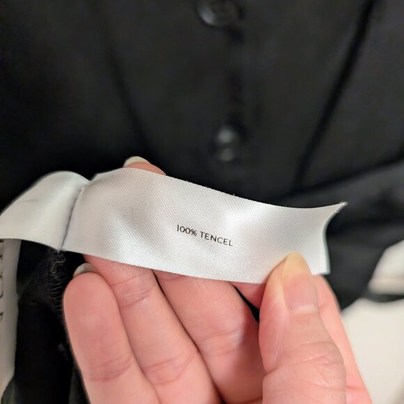 The Notch Collar Two Piece Dress in Black - Picture 8 of 8